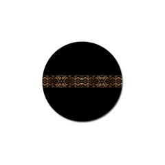 Luxury Ornate Minimal Style Dark Print Golf Ball Marker by dflcprintsclothing