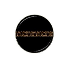 Luxury Ornate Minimal Style Dark Print Hat Clip Ball Marker