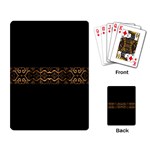 Luxury Ornate Minimal Style Dark Print Playing Cards Single Design (Rectangle) Back