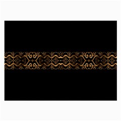 Luxury Ornate Minimal Style Dark Print Large Glasses Cloth