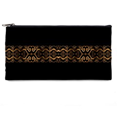 Luxury Ornate Minimal Style Dark Print Pencil Case by dflcprintsclothing