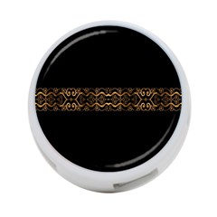 Luxury Ornate Minimal Style Dark Print 4-port Usb Hub (two Sides) by dflcprintsclothing