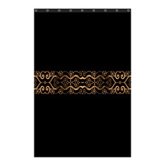 Luxury Ornate Minimal Style Dark Print Shower Curtain 48  X 72  (small) 