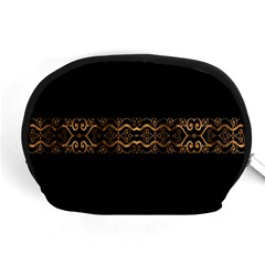 Luxury Ornate Minimal Style Dark Print Accessory Pouch (medium)