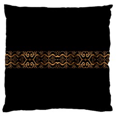 Luxury Ornate Minimal Style Dark Print Standard Flano Cushion Case (two Sides) by dflcprintsclothing