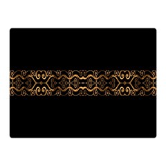 Luxury Ornate Minimal Style Dark Print Double Sided Flano Blanket (mini)  by dflcprintsclothing