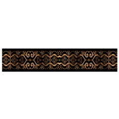 Luxury Ornate Minimal Style Dark Print Small Flano Scarf