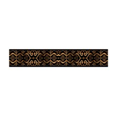 Luxury Ornate Minimal Style Dark Print Flano Scarf (Mini)