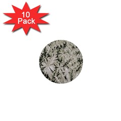 Pale Tropical Floral Print Pattern 1  Mini Buttons (10 Pack) 