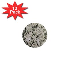 Pale Tropical Floral Print Pattern 1  Mini Magnet (10 Pack) 