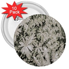 Pale Tropical Floral Print Pattern 3  Buttons (10 Pack)  by dflcprintsclothing