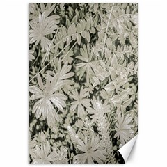 Pale Tropical Floral Print Pattern Canvas 12  X 18  by dflcprintsclothing