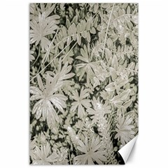 Pale Tropical Floral Print Pattern Canvas 24  X 36  by dflcprintsclothing