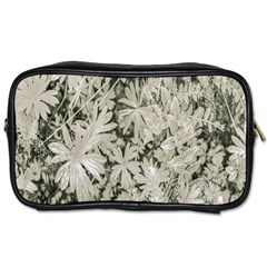 Pale Tropical Floral Print Pattern Toiletries Bag (one Side) by dflcprintsclothing