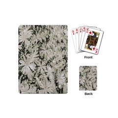 Pale Tropical Floral Print Pattern Playing Cards Single Design (mini)