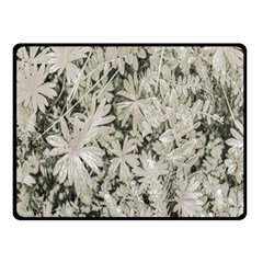 Pale Tropical Floral Print Pattern Double Sided Fleece Blanket (small) 