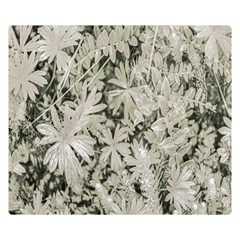 Pale Tropical Floral Print Pattern Double Sided Flano Blanket (small) 