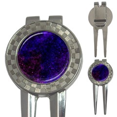 Blue,pink,red And Purple Galaxy 3-in-1 Golf Divots by Dazzleway