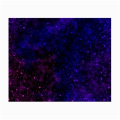 Blue,pink,red And Purple Galaxy Small Glasses Cloth (2 Sides) by Dazzleway