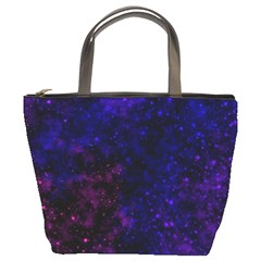 Blue,pink,red And Purple Galaxy Bucket Bag by Dazzleway