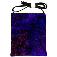 Blue,pink,red And Purple Galaxy Shoulder Sling Bag by Dazzleway