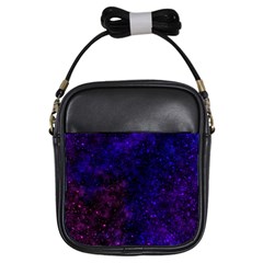 Blue,pink,red And Purple Galaxy Girls Sling Bag by Dazzleway