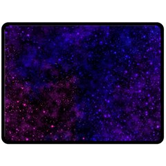 Blue,pink,red And Purple Galaxy Fleece Blanket (large)  by Dazzleway