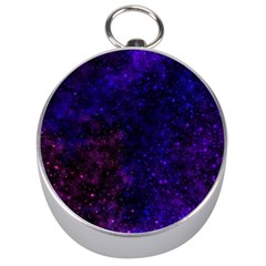 Blue,pink,red And Purple Galaxy Silver Compasses by Dazzleway