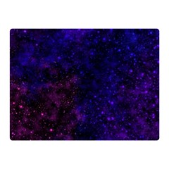 Blue,pink,red And Purple Galaxy Double Sided Flano Blanket (mini) 