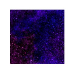 Blue,pink,red And Purple Galaxy Small Satin Scarf (square) by Dazzleway