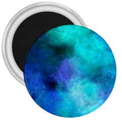 Blue Galaxy 3  Magnets by Dazzleway