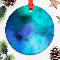 Blue Galaxy Ornament (round) by Dazzleway