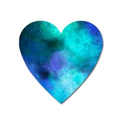 Blue Galaxy Heart Magnet by Dazzleway