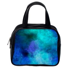 Blue Galaxy Classic Handbag (one Side) by Dazzleway