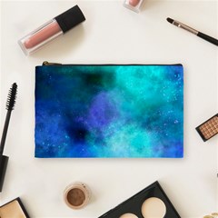 Blue Galaxy Cosmetic Bag (medium) by Dazzleway