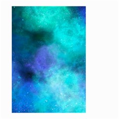 Blue Galaxy Small Garden Flag (two Sides) by Dazzleway