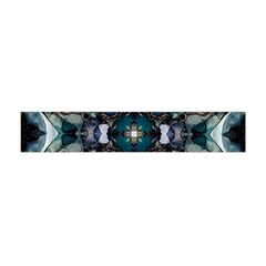 Teal And Gold Flano Scarf (mini) by Dazzleway