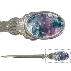 Teal And Purple Alcohol Ink Letter Opener by Dazzleway