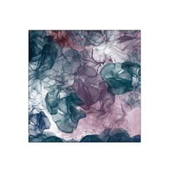 Teal And Purple Alcohol Ink Satin Bandana Scarf by Dazzleway