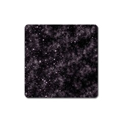 Pink Gray Galaxy Square Magnet