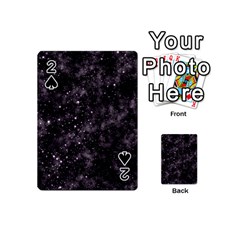 Pink Gray Galaxy Playing Cards 54 Designs (mini) by Dazzleway