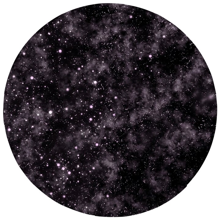 Pink gray Galaxy Wooden Puzzle Round