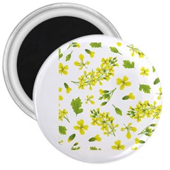 Yellow Flowers 3  Magnets by designsbymallika