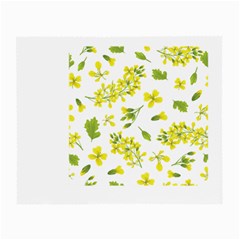 Yellow Flowers Small Glasses Cloth by designsbymallika