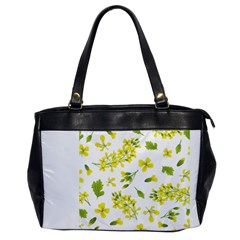 Yellow Flowers Oversize Office Handbag by designsbymallika