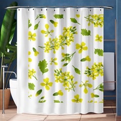 Yellow Flowers Shower Curtain 60  X 72  (medium)  by designsbymallika