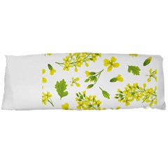 Yellow Flowers Body Pillow Case Dakimakura (two Sides) by designsbymallika