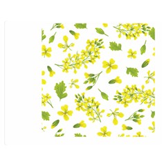 Yellow Flowers Double Sided Flano Blanket (medium)  by designsbymallika