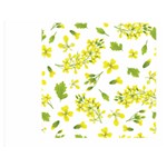 Yellow Flowers Double Sided Flano Blanket (Medium)  60 x50  Blanket Front