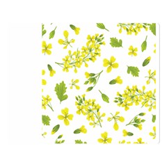 Yellow Flowers Double Sided Flano Blanket (large)  by designsbymallika